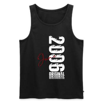 20th Birthday Gift Vintage June Vintage 2006 - Men's Premium Organic Tank Top - black - Front - Michal (187cm)