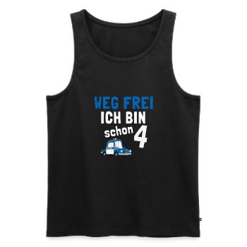 Kindergeburtstag Polizist 4 Jahre Kinder Polizei - Männer Premium Bio Tank Top - Schwarz - Vorne - Michal (187cm)