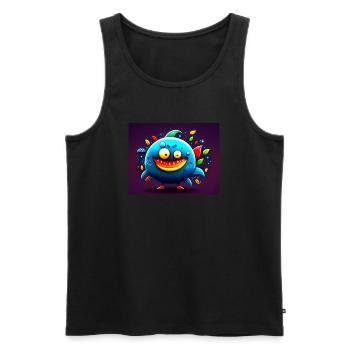 Monster - Débardeur bio Premium Homme - noir - Devant - Michal (187cm)