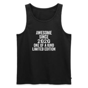 Awesome Since 2020 One Of A Kind 2020 Gift - Men's Premium Organic Tank Top - black - Front - Michal (187cm)