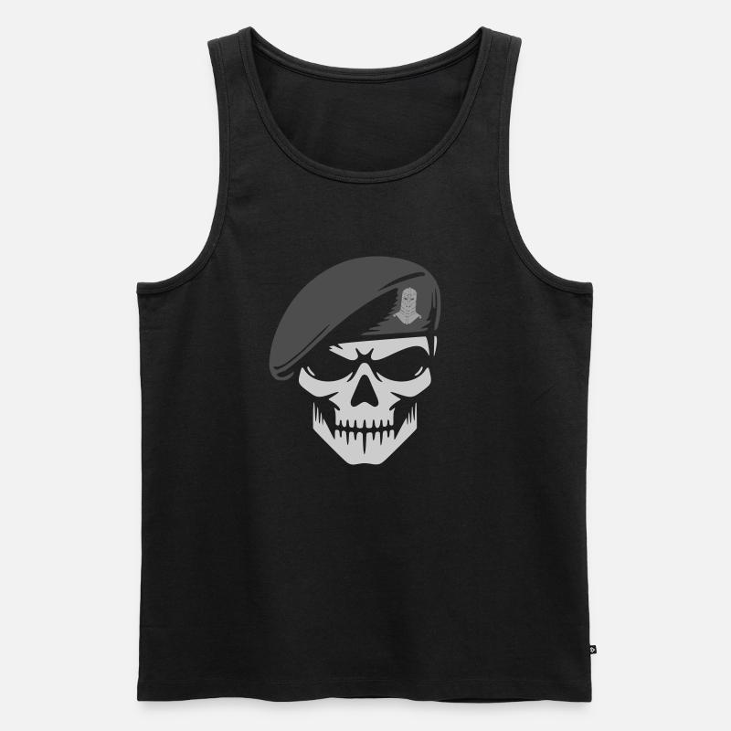 Panzerbrigade - Männer Premium Bio Tank Top - Schwarz