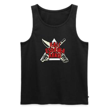 Philippines Kali Eskrima Arnis Fighter I Cadeau - Débardeur bio Premium Homme - noir - Devant - AI Model Male 178 light (178cm)
