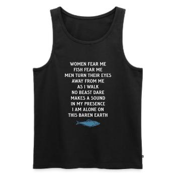 Angeln Angler Angelrute - Männer Premium Bio Tank Top - Schwarz - Vorne - Michal (187cm)