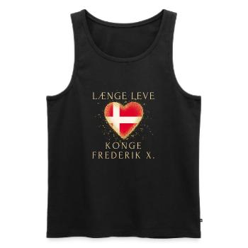 Læng leve Konge Frederik X Dänemark - Männer Premium Bio Tank Top - Schwarz - Vorne - AI Model Male 178 light (178cm)