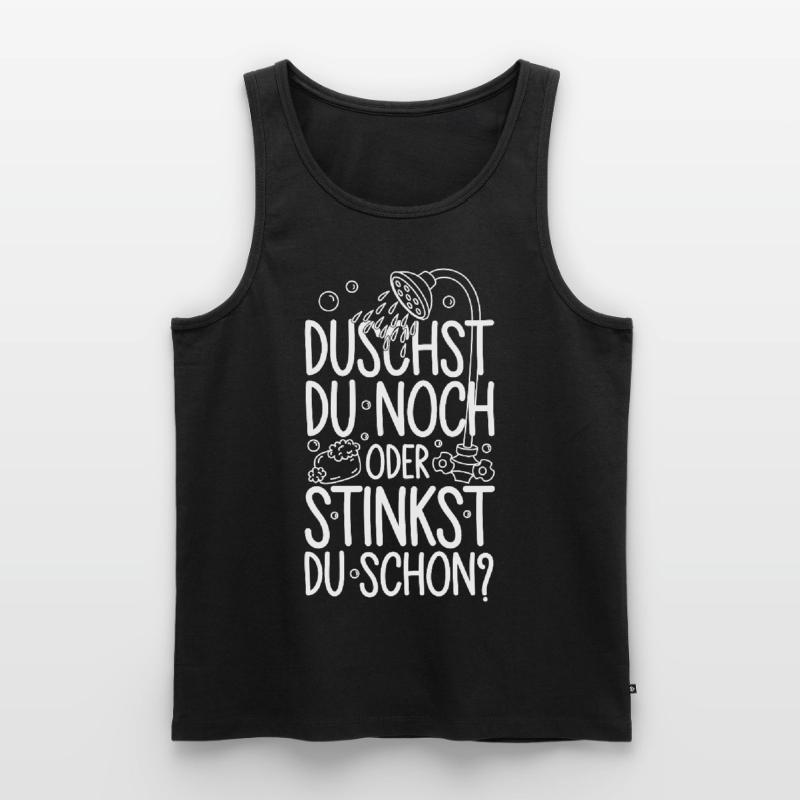 Duschst du noch oder stinkst Du schon? Winter Männer Premium Bio Tank Top