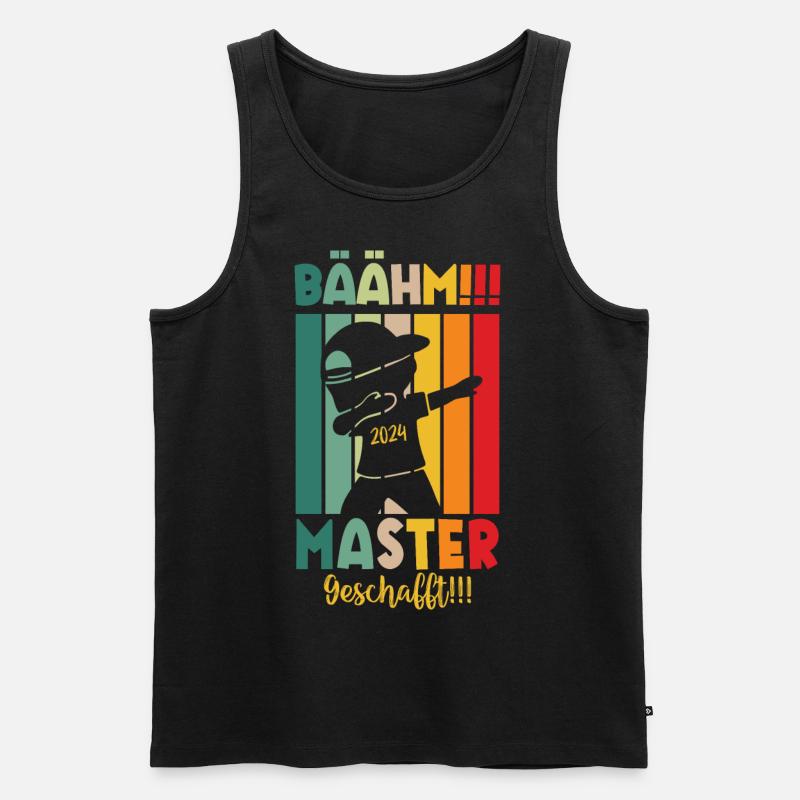Master Masterabsolvent Masterabschluss Geschenk - Männer Premium Bio Tank Top - Schwarz