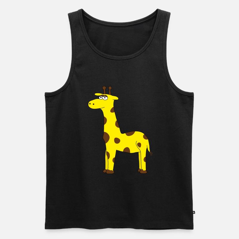 Giraffen - Männer Premium Bio Tank Top - Schwarz