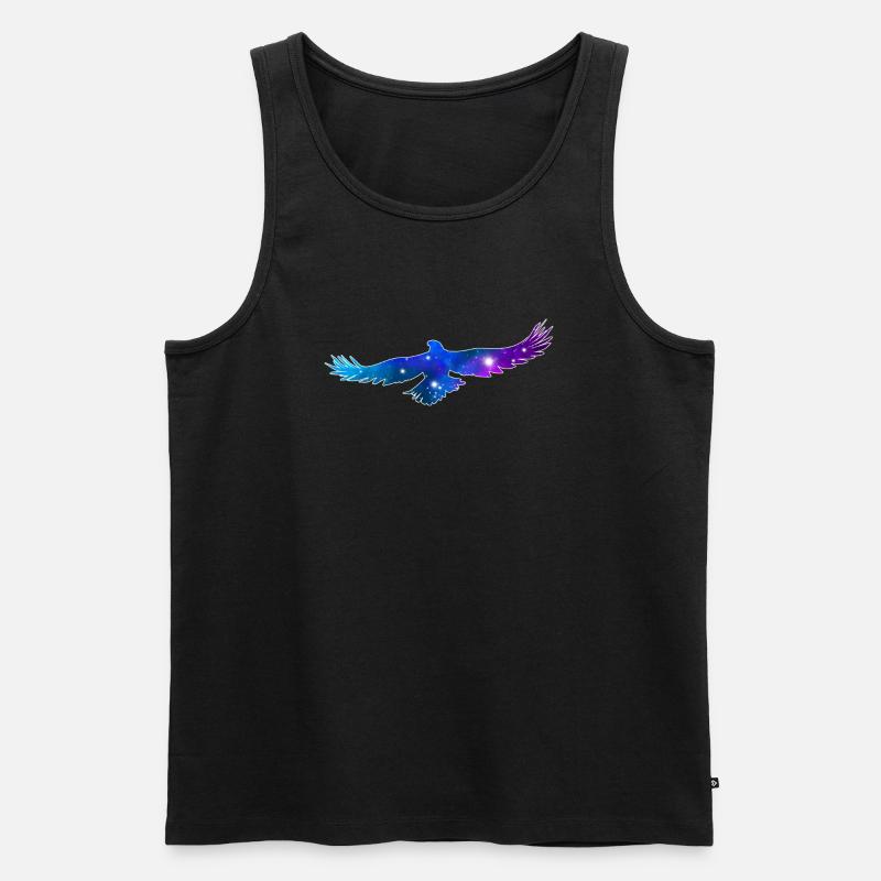 Galaxy Eagle - Männer Premium Bio Tank Top - Schwarz