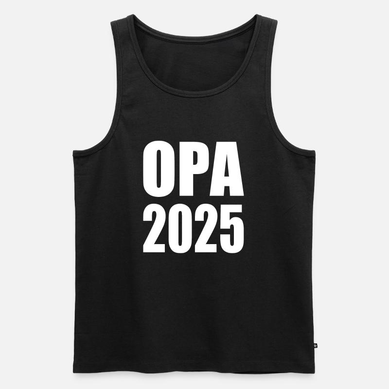 Opa 2025 - Männer Premium Bio Tank Top - Schwarz