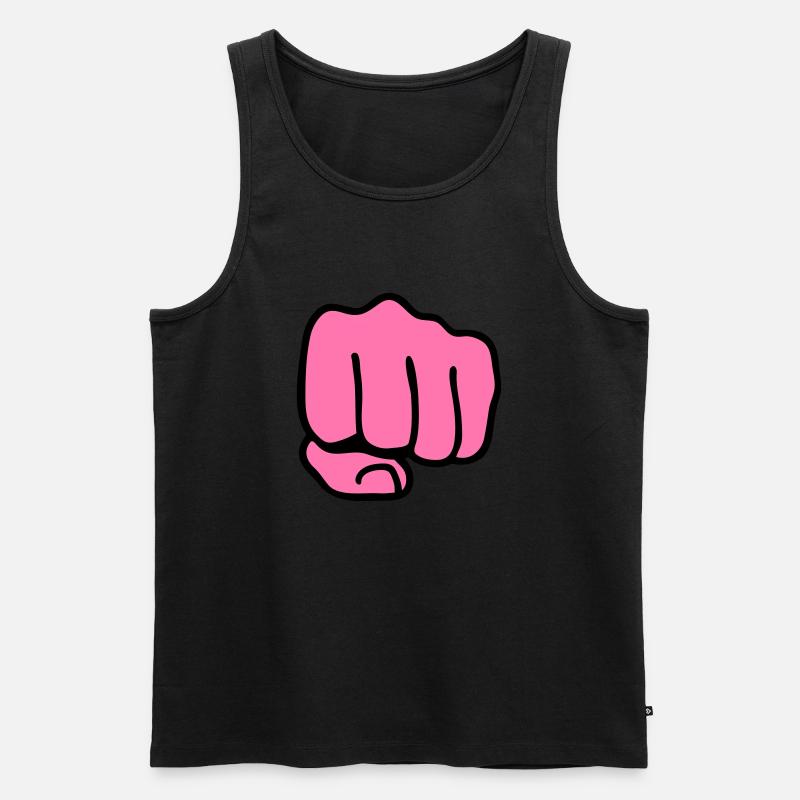 Faust - Männer Premium Bio Tank Top - Schwarz