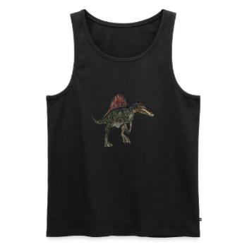 spinosaurus1 - Männer Premium Bio Tank Top - Schwarz - Vorne - AI Model Male 178 light (178cm)