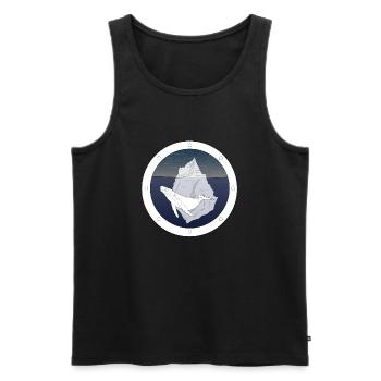Bullauge - Männer Premium Bio Tank Top - Schwarz - Vorne - Michal (187cm)