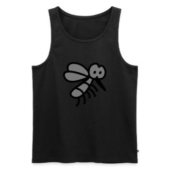 Mücke - Insekt - Männer Premium Bio Tank Top - Schwarz - Vorne - AI Model Male 178 light (178cm)