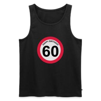 60 - Débardeur bio Premium Homme - noir - Devant - Michal (187cm)