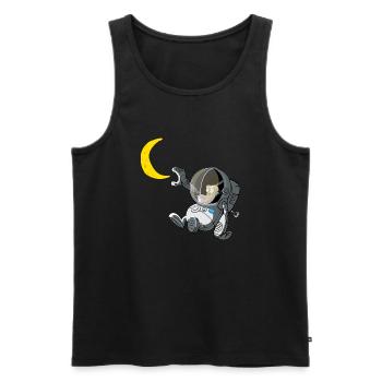 SpaceMonkey - Débardeur bio Premium Homme - noir - Devant - AI Model Male 178 light (178cm)