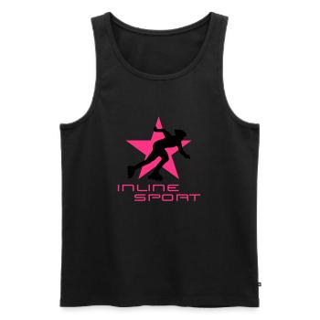 inliner_092011_b_2c - Männer Premium Bio Tank Top - Schwarz - Vorne - AI Model Male 178 light (178cm)