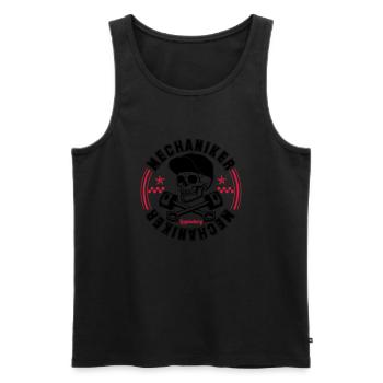 Legendary Mechaniker - Männer Premium Bio Tank Top - Schwarz - Vorne - Michal (187cm)