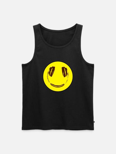 Smily - Men's Premium Organic Tank Top - black