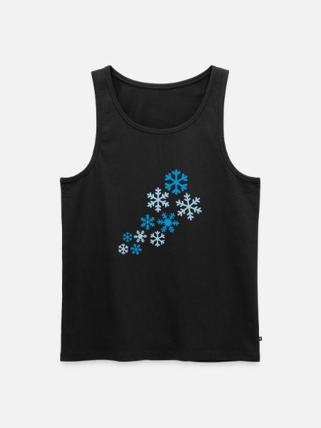 Snow - Men's Premium Organic Tank Top - black