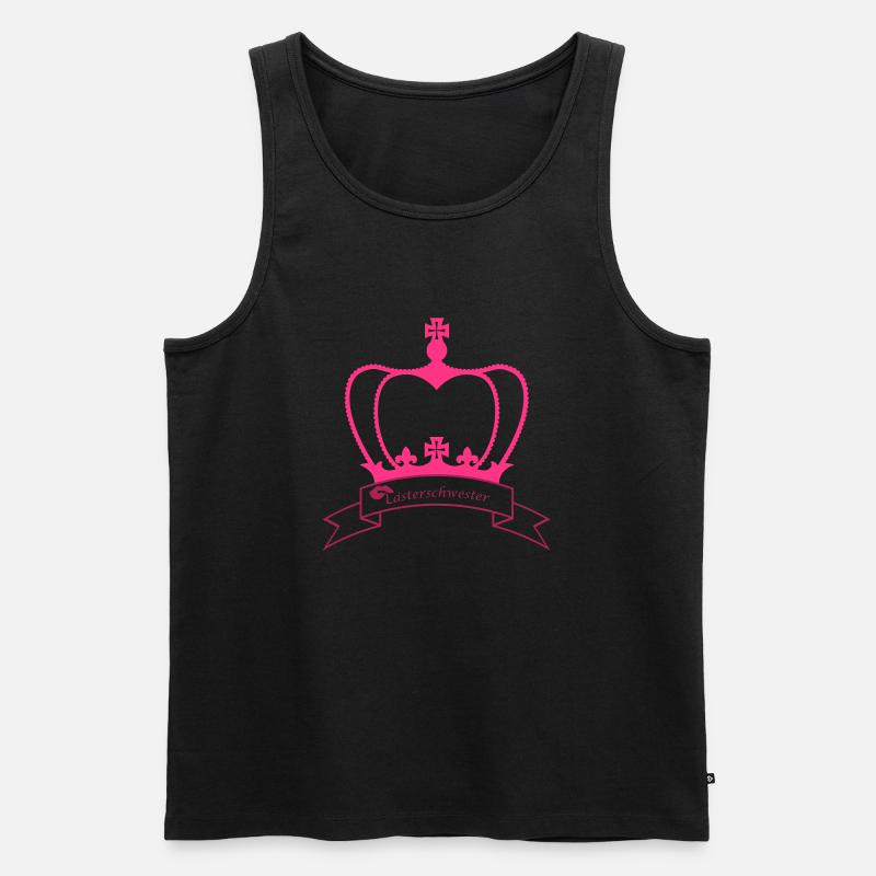 Lästerschwester - Männer Premium Bio Tank Top - Schwarz