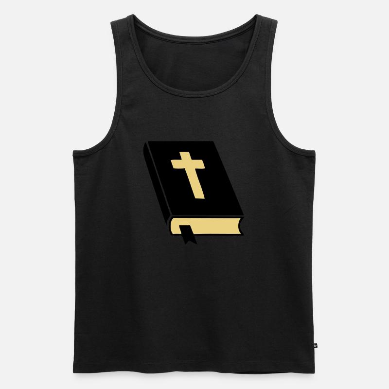 bibel_02 - Männer Premium Bio Tank Top - Schwarz