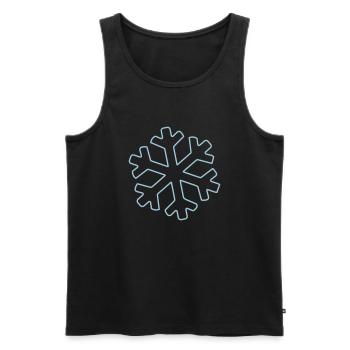 snow symbol - Männer Premium Bio Tank Top - Schwarz - Vorne - Michal (187cm)