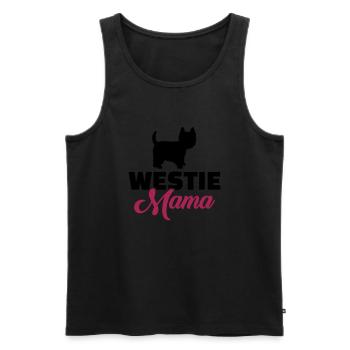 Westie - Männer Premium Bio Tank Top - Schwarz - Vorne - AI Model Male 178 light (178cm)