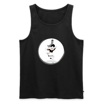 bretonisches Geschenk - Männer Premium Bio Tank Top - Schwarz - Vorne - AI Model Male 178 light (178cm)