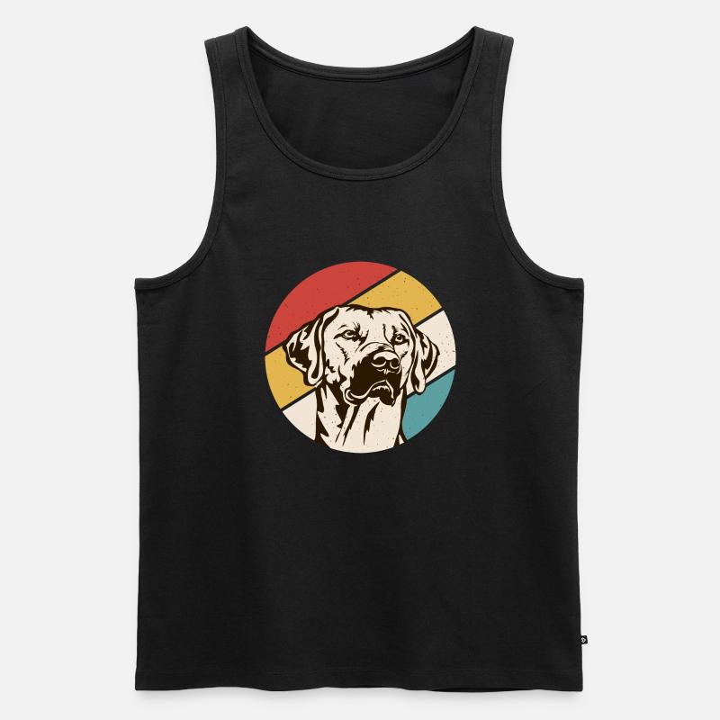 Rhodesian Ridgeback Hund - Männer Premium Bio Tank Top - Schwarz