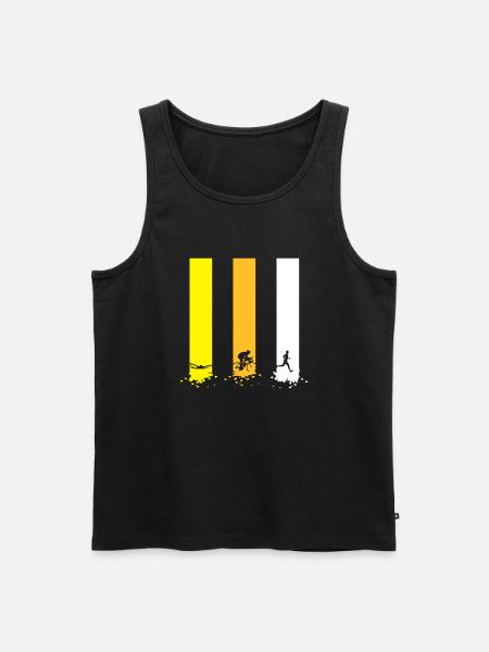 Triathlon Swim Bike Run - Men's Premium Organic Tank Top - black