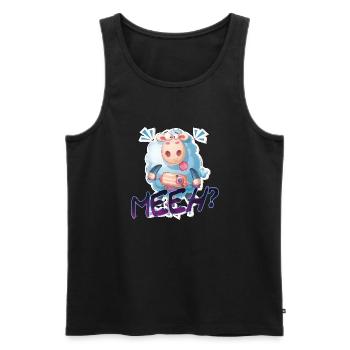 crazy sheep on Spring device - Men's Premium Organic Tank Top - black - Front - Michal (187cm)