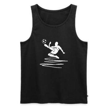 Fußball Soccer - Men's Premium Organic Tank Top - black - Front - Michal (187cm)