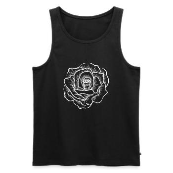 Flower Flower Plant - Men's Premium Organic Tank Top - black - Front - Michal (187cm)