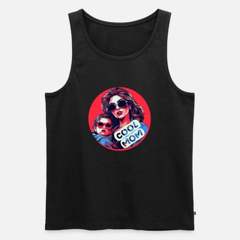 Coole Mama - Männer Premium Bio Tank Top - Schwarz