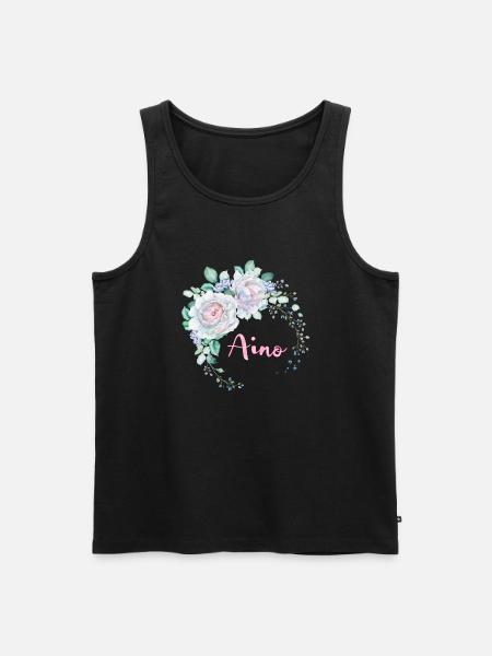 Für Aino - Männer Premium Bio Tank Top - Schwarz