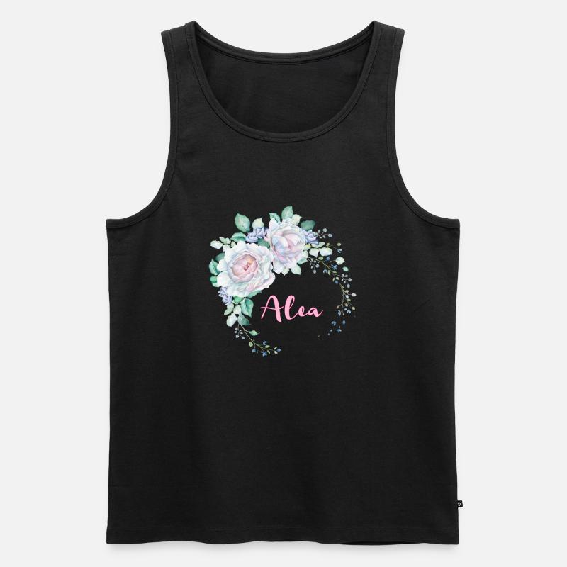 Für Alea - Männer Premium Bio Tank Top - Schwarz