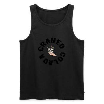 SCHÄDEL-GUSS - Männer Premium Bio Tank Top - Schwarz - Vorne - AI Model Male 178 light (178cm)