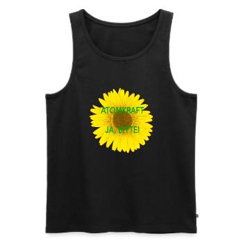 Atomkraft ja, bitte - Männer Premium Bio Tank Top - Schwarz - Vorne - Michal (187cm)