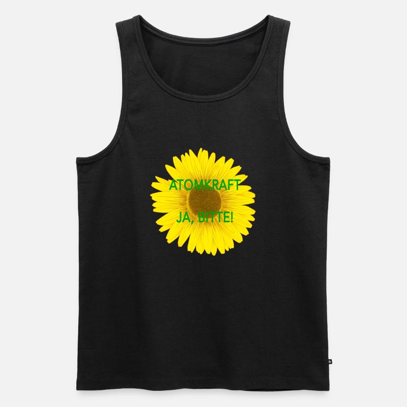 Atomkraft ja, bitte - Männer Premium Bio Tank Top - Schwarz