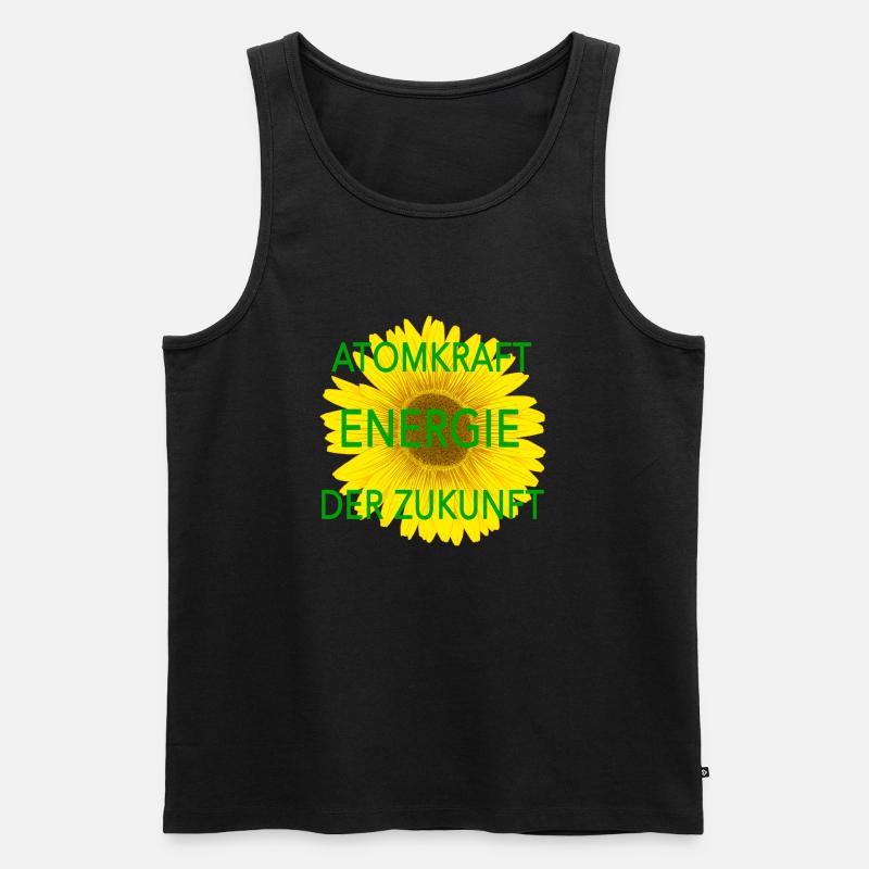 Atomkraft Energie der Zukunft - Männer Premium Bio Tank Top - Schwarz