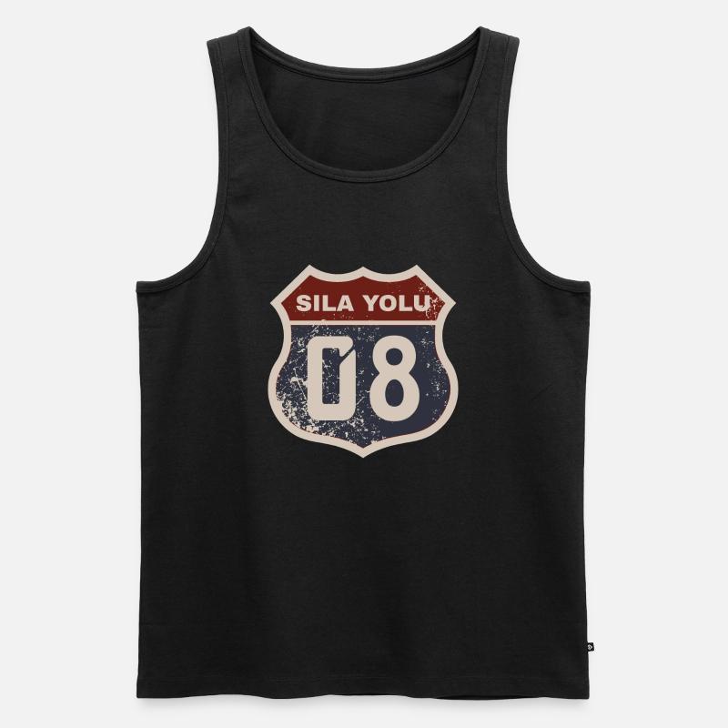 Artvin - Men's Premium Organic Tank Top - black