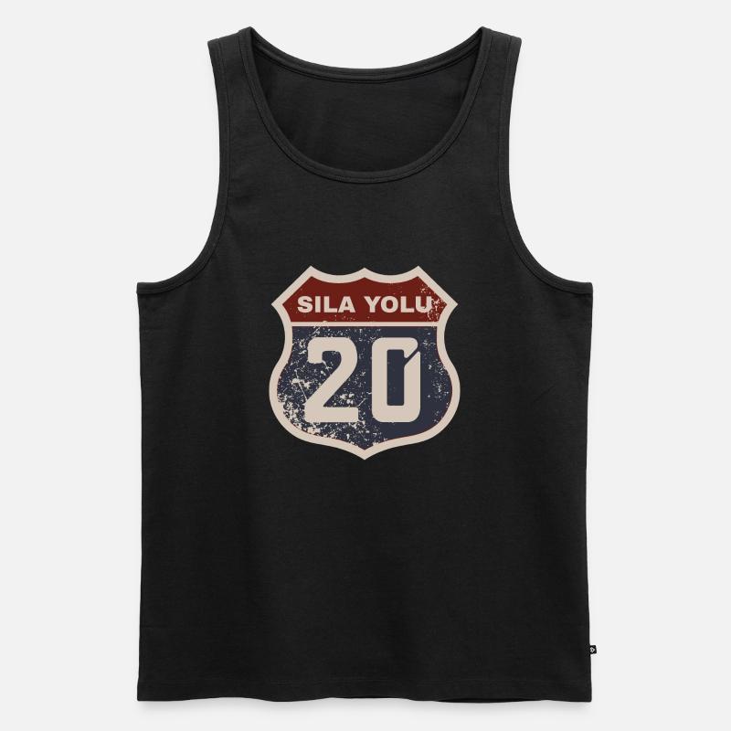 Denizli - Männer Premium Bio Tank Top - Schwarz