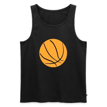 Basketball 26 - Men's Premium Organic Tank Top - black - Front - Michal (187cm)