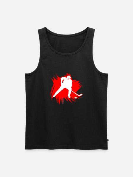 ice hockey - Men's Premium Organic Tank Top - black