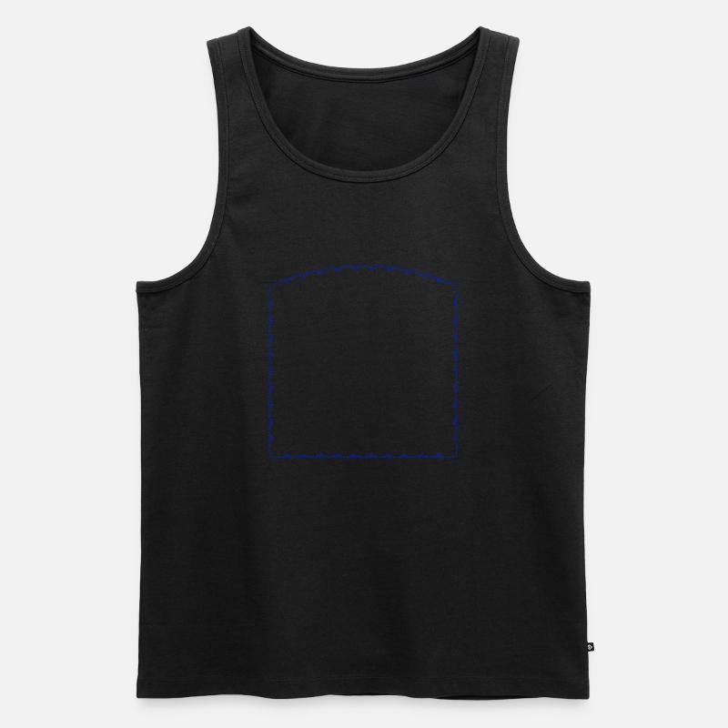 Bordure créative - Vectorale - Débardeur bio Premium Homme - noir