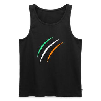 krallen irland - Männer Premium Bio Tank Top - Schwarz - Vorne - AI Model Male 178 light (178cm)