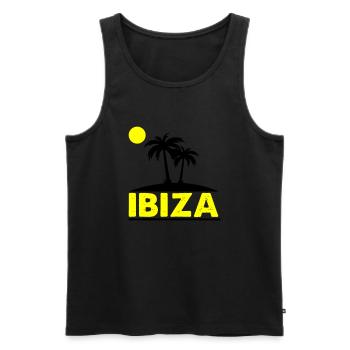 Ibiza - Débardeur bio Premium Homme - noir - Devant - Michal (187cm)