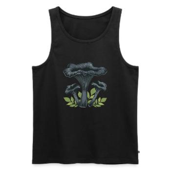 Champignon trompette noir - Débardeur bio Premium Homme - noir - Devant - Michal (187cm)