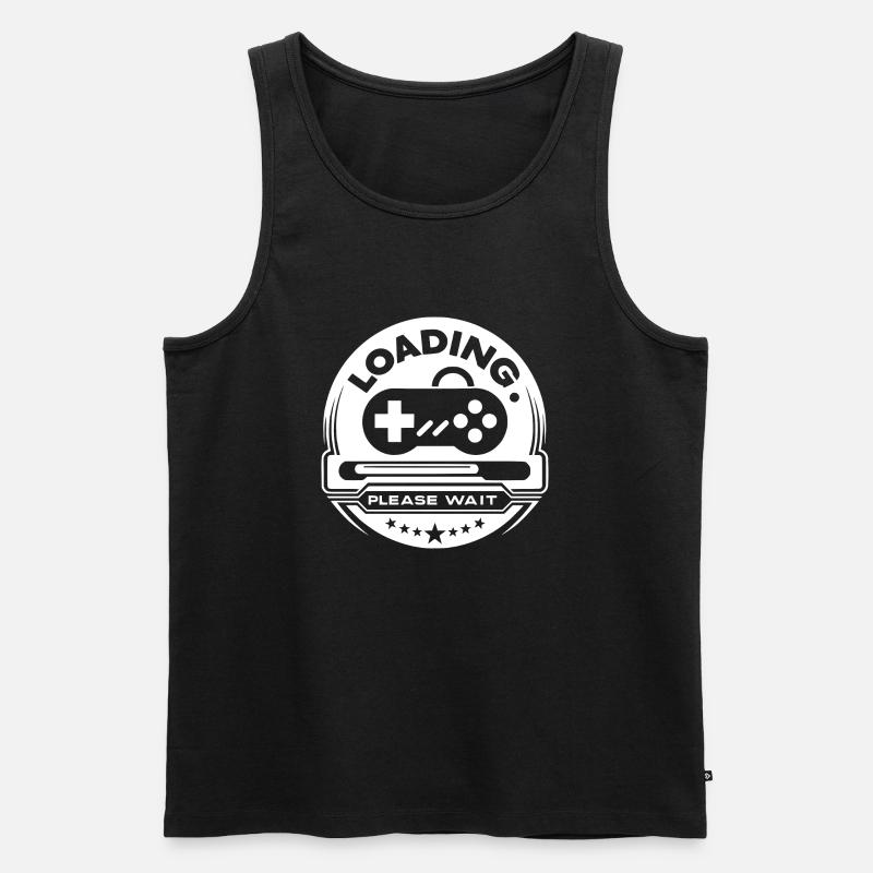 Loading Please Wait - Men's Premium Organic Tank Top - black