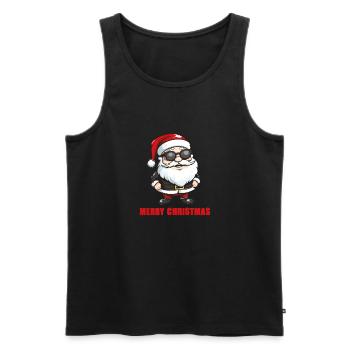 Santa Claus Sunglasses - Men's Premium Organic Tank Top - black - Front - Michal (187cm)
